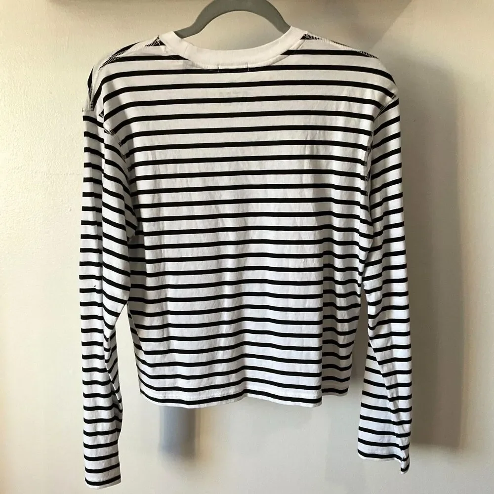 ATM - Anthony Thomas Melillo - Black/White Striped Long Sleeve - $120! - Picture 4 of 6